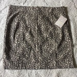 NWT free people leopard print skirt!